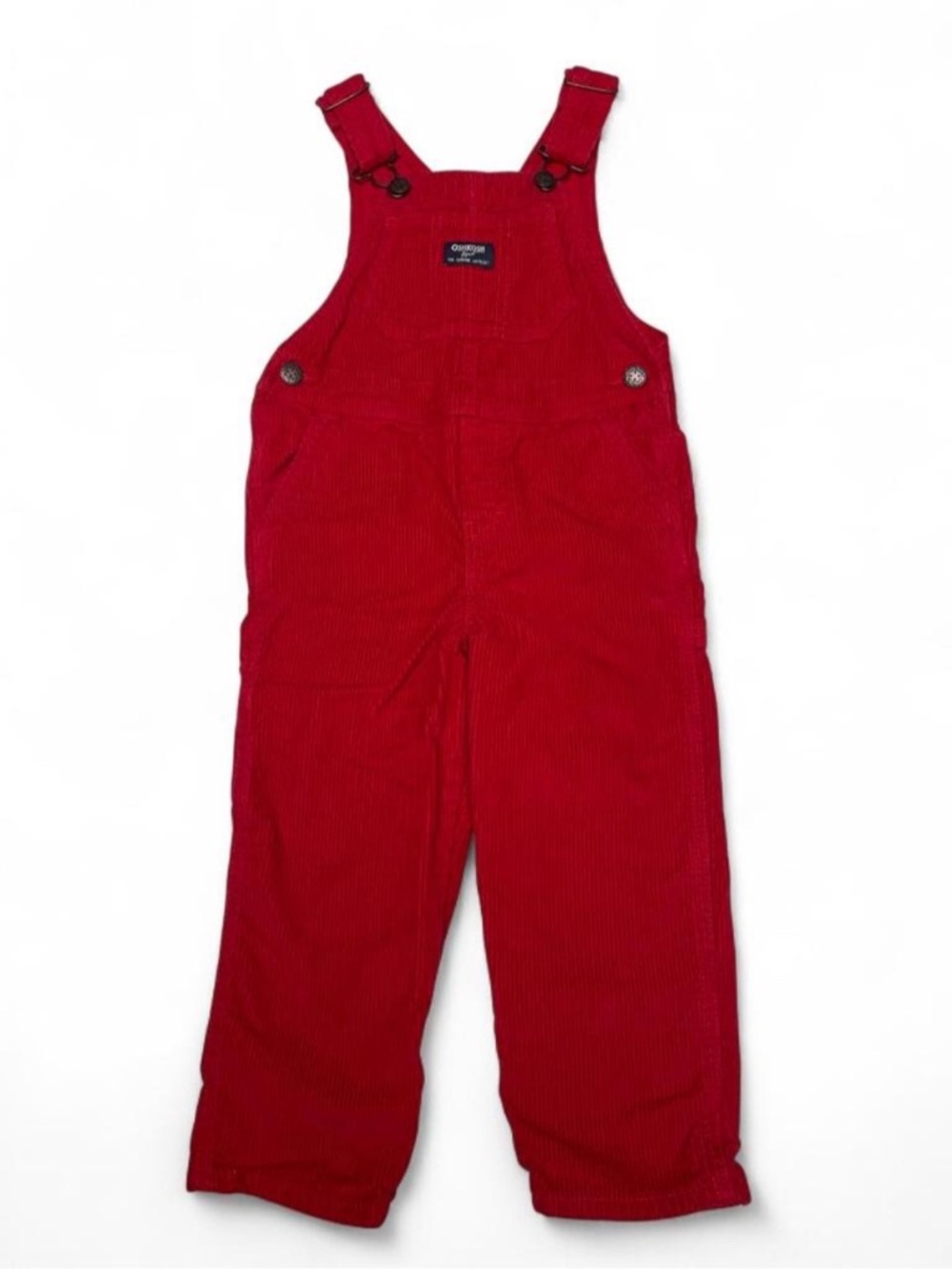 Oshkosh Bgosh classic red corduroy overalls Size 4T